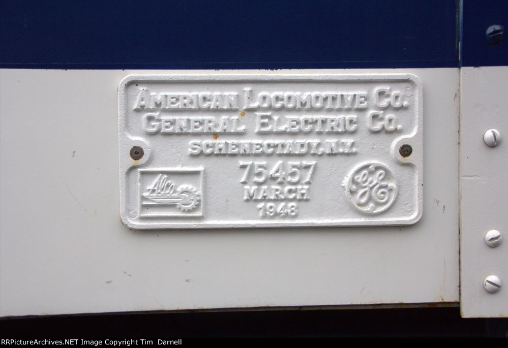 NKP 190 builders plate